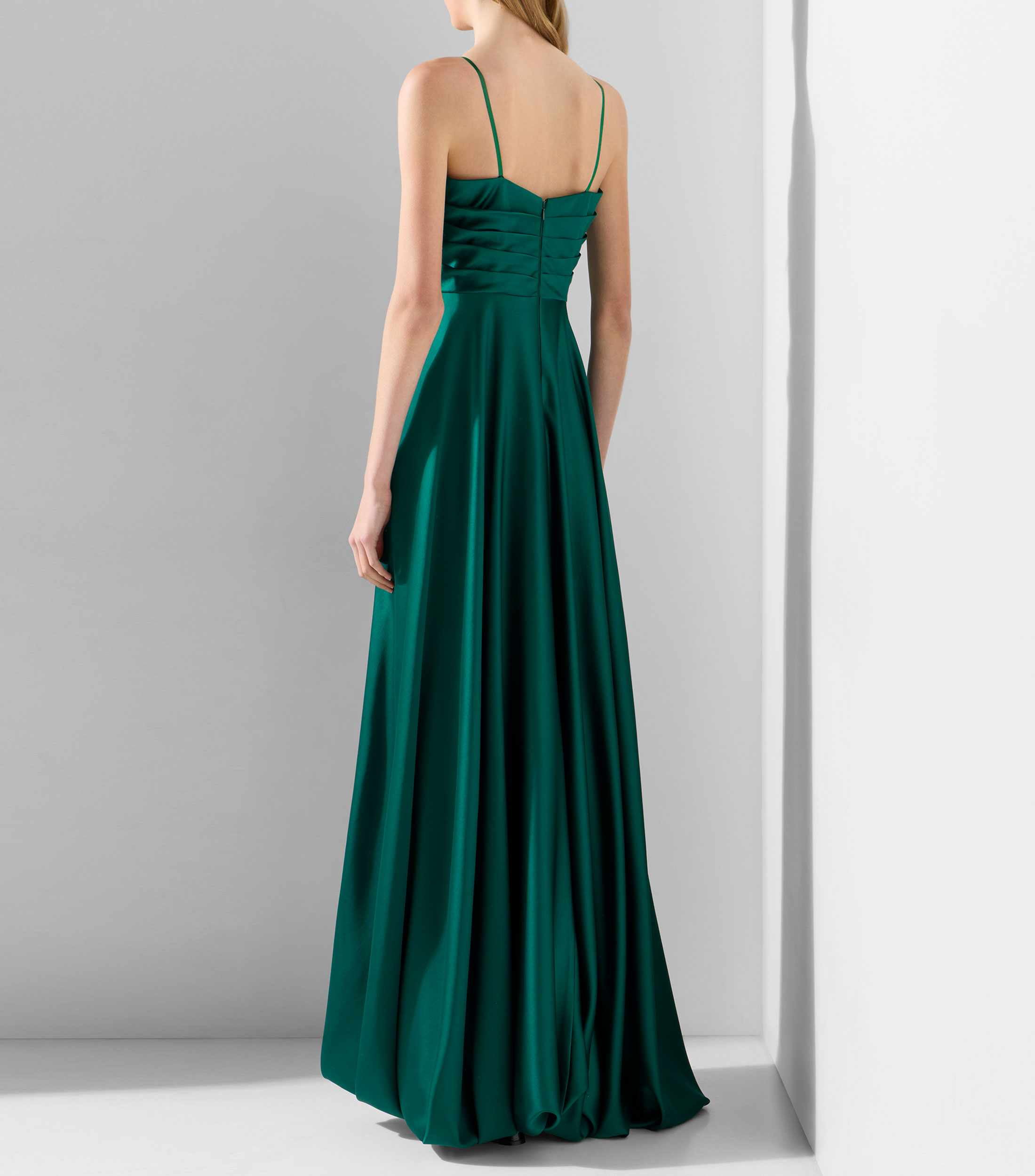 Vestido de fiesta largo liso Mujer